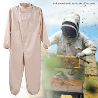 ชุดจับผึ้งครบชุด แบบมืออาชีพ ชุดบอดี้สูทป้องกันผึ้ง ระบายอากาศได้ดี bee catcher set