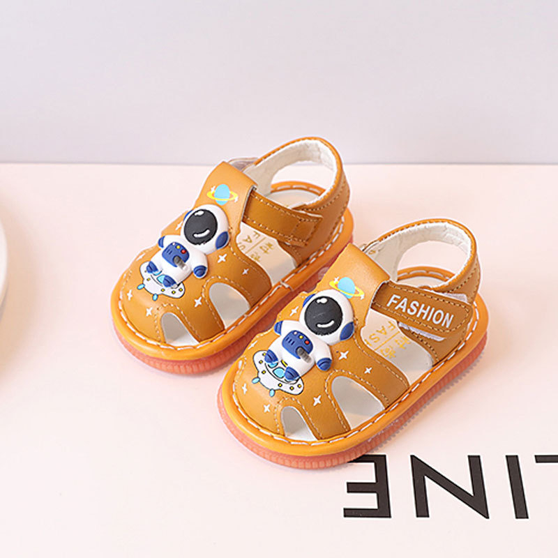 babyonline-x128-f2-รองเท้าแตะรัดส้นเด็กมีเสียง-พื้นยางpvcนิ่ม-มีกันลื่น