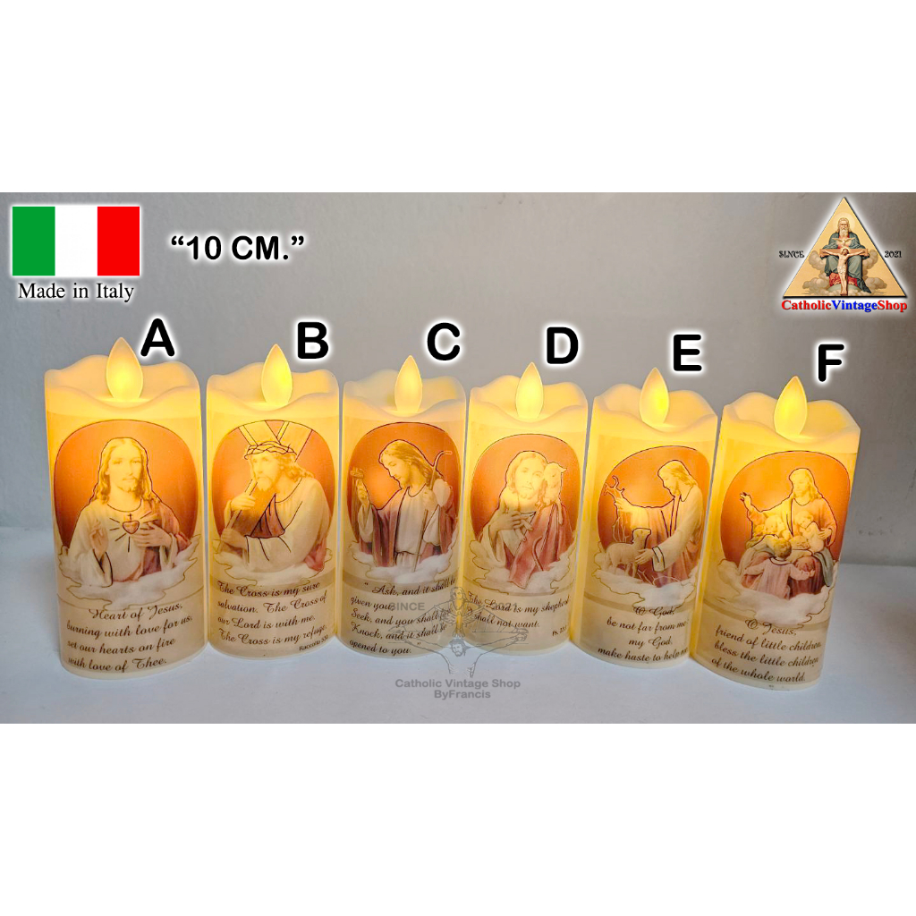 led-candle-เทียนไร้ควัน-รูปพระเยซูเจ้า-ศาสนาคริสต์-คาทอลิก-เปลวเทียนเคลื่อนไหวได้-catholic