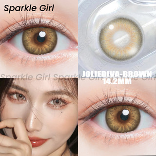 【COD】Sparkle Girl คอนแทคเลนส์เกาหลี คอนแทคเลนส์สี 1 คู่ คอนแทคเลนส์ JOLIEDIVA