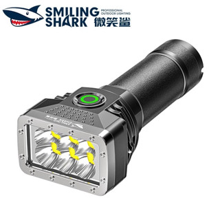 Smilingshark SD0403A ไฟฉาย led ไฟฉายสปอตไลท์ 4 โหมด ขนาดเล็ก สว่างมาก ชาร์จ USB สําหรับตั้งแคมป์ เดินป่า กลางแจ้ง ครัวเร