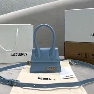 พรี​ ราคา5000 Jacquemus̶ 2102 หนังแท้ ไซส์​เล็ก mini กระเป๋าถือ กระเป๋าสะพายข้าง กระเป๋าสะพายไหล่12x8x5cm