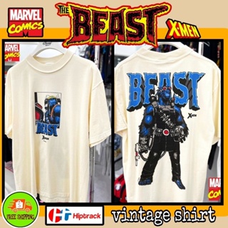 เสื้อMarvel ลาย บีสต์ สีขาว ฟอก เฟด ( HP-006 )