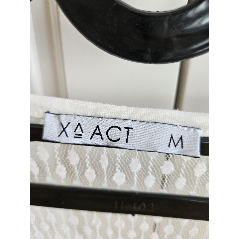 xaact-เสื้อระบายสีขาว-ด้านบนซีทรู-มือสอง-สภาพใหม่