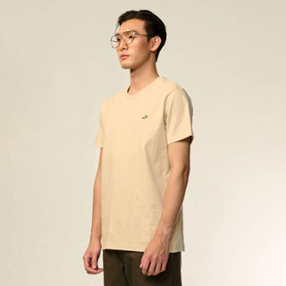 ENHANCED NEUTRALS CUSTOM FIT CREW NECK T-SHIRT เสื้อยืดคอกลมสีครีม ENHANCED NEUTRALS ทรงคัสตอมฟิต