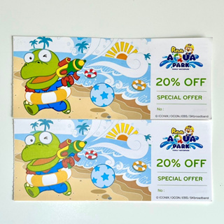 ภาพขนาดย่อของภาพหน้าปกสินค้าบัตรส่วนลด 20% สวนน้ำ PORORO AQUA PARK จากร้าน gomi_official_store บน Shopee