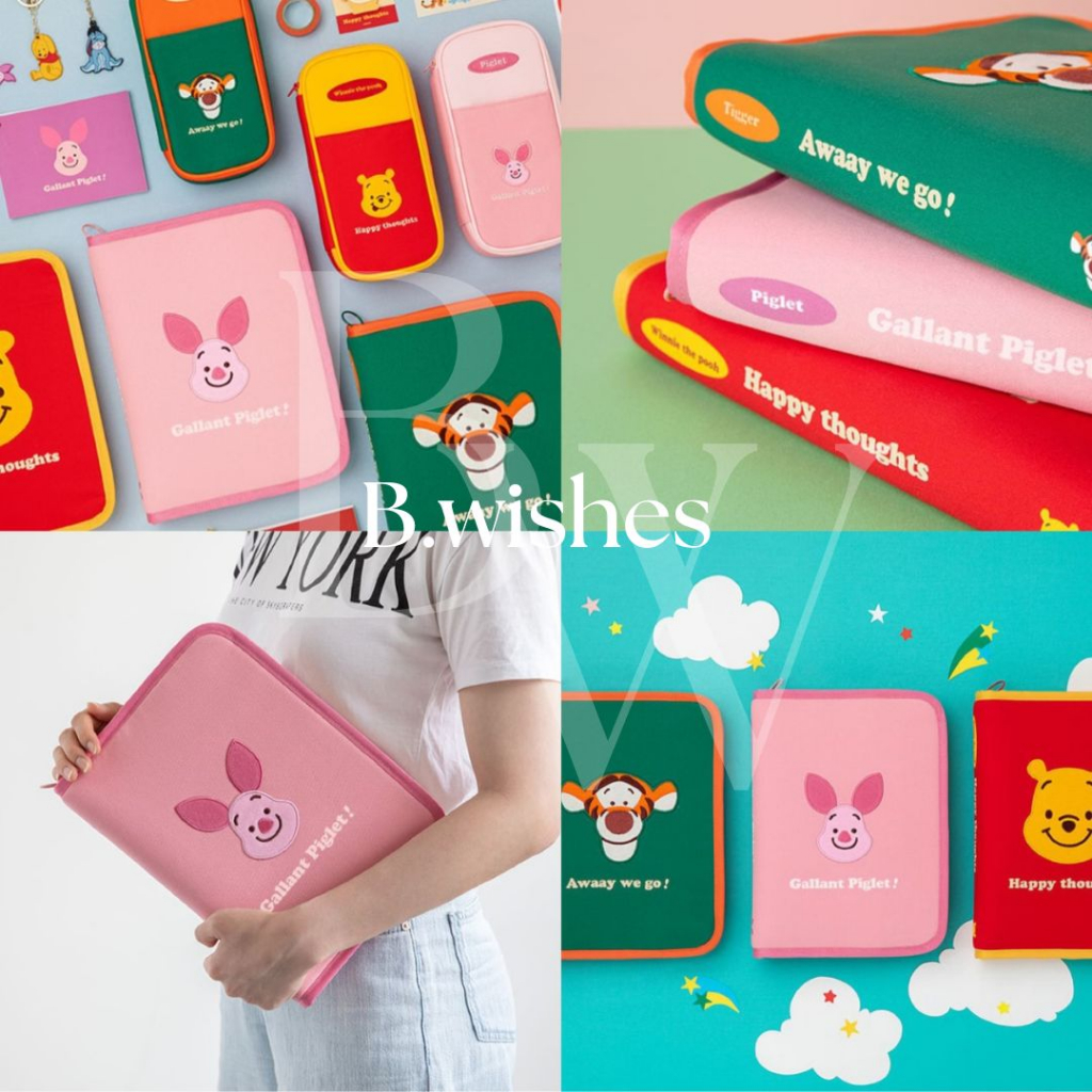 พร้อมส่งจากไทย-กระเป๋าสำหรับไอแพด-กระเป๋าใส่ไอแพด-ลายหมีพูห์-pooh-สวยๆ