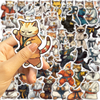 ✨พร้อมส่ง✨ดอกซากุระ ชิบะอินุ ภูเขาฟูจิ ซูชิ ญี่ปุ่น kungfu cat 功夫貓 50แผ่น กันน้ำ สติ๊กเกอร์ ใช้ซ้ำได้ Sticker แมวญี่ปุ่น