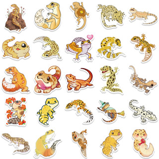 ✨พร้อมส่ง✨Cute animal Gecko จิ้งจก 50 แผ่น sticker กันน้ำ สติ๊กเกอร์ ใช้ซ้ำได้ กระโปรงหลังรถ เกนชิน กิ้งก่า ซาลาแมนเดอร์