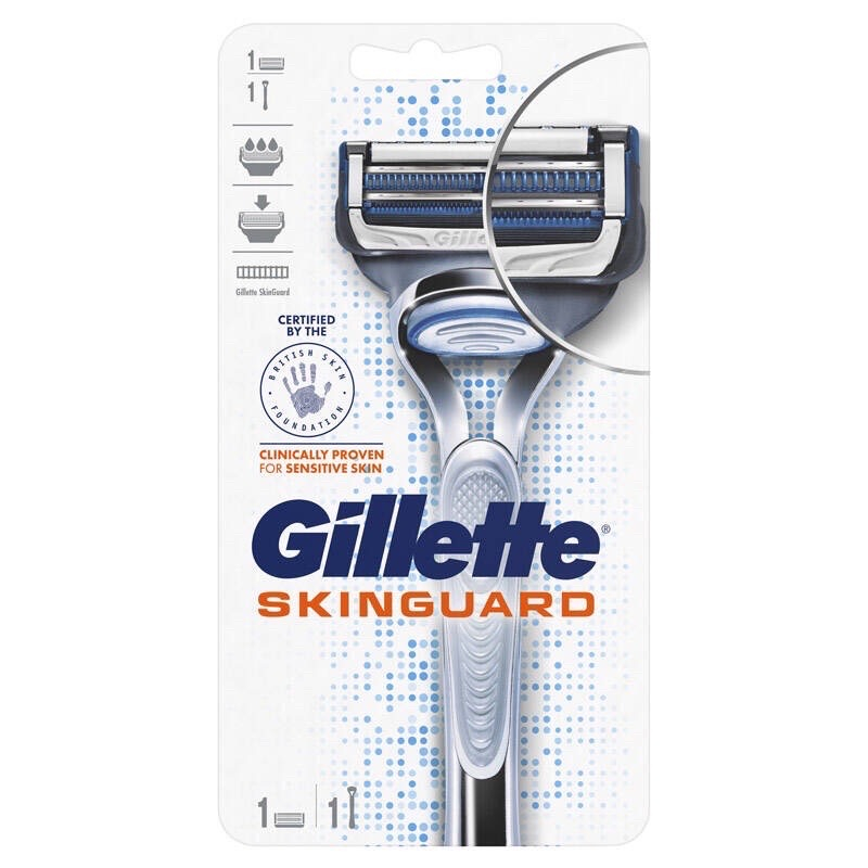 ขายดี-gillette-skin-guard-ยิลเลตต์-สกินการ์ด-มีดโกน-และใบมีดโกน-ของแท้-100