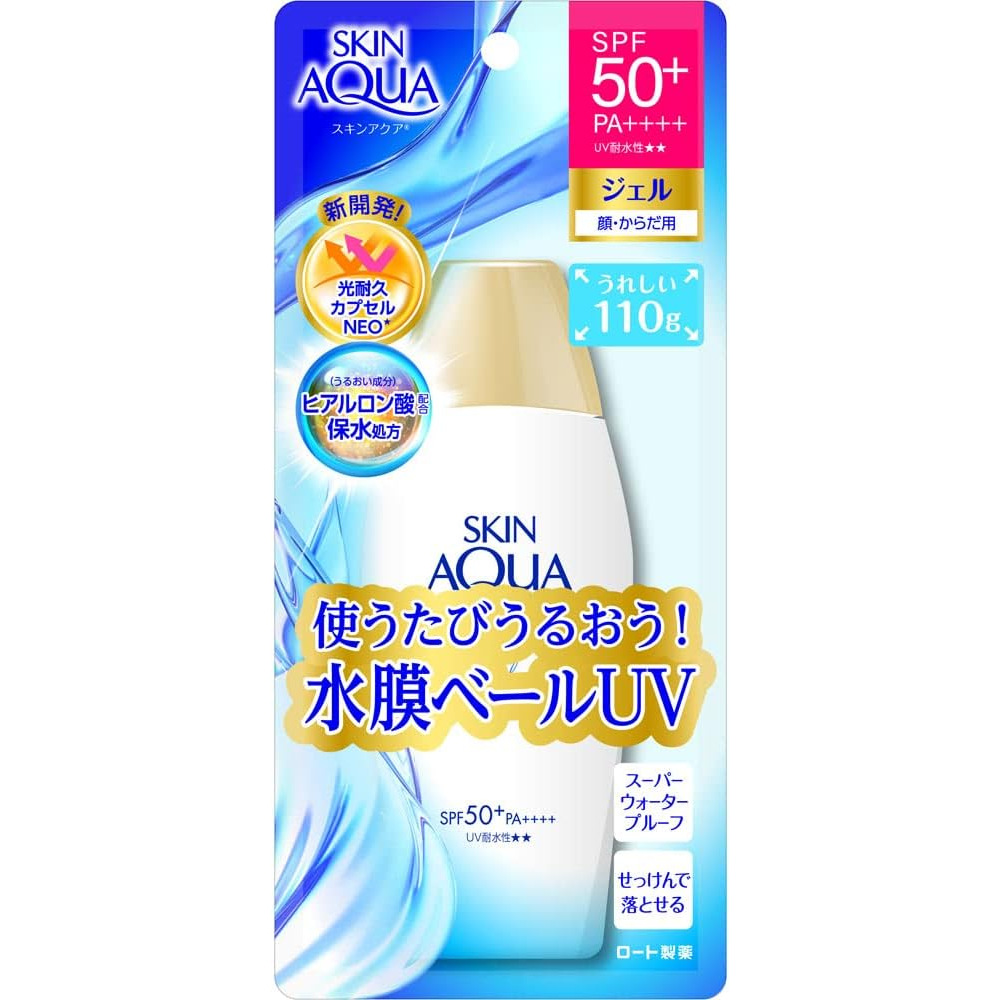 skin-aqua-50-spf-ขวดเจลกันแดด-เพิ่มความชุ่มชื้น-110-กรัม-ส่งตรงจากญี่ปุ่น