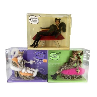 ตุ๊กตาบาร์บี้เหมา 2กล่อง Lounge Kitties Collection c2478 / c3553 งานใหม่ในกล่อง ของสะสม หายากแล้วนะค่ะ ขายคู่ไม่แยกนะค่ะ