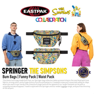 EASTPAK x The Simpson Springer Bum Bags | Fanny Pack | Waist Pack กระเป๋าคาดเอว The Simpsons Color Collapse EK0000747A21