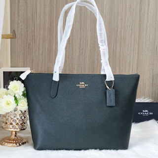 💚แท้💯 พร้อมส่ง💚COACH 4454 ZIP TOP TOTE