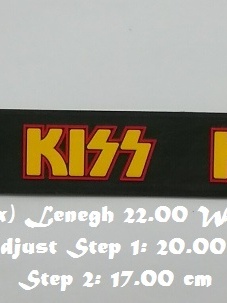 สร้อยข้อมือยาง KISS กําไลยางซิลิโคน แฟชั่น วงดนตรี กันน้ำ  silicone rubber wristband bracelet