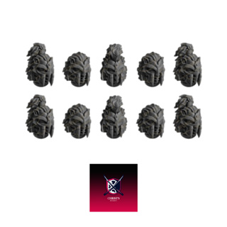 Grimdark scifi miniatures parts head05