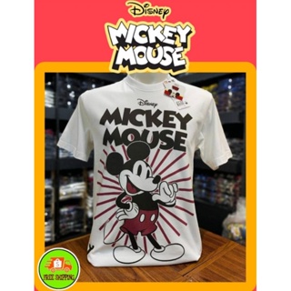 เสื้อDisney ลาย Mickey Mouse สีขาว (MK-080)