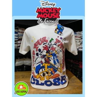 เสื้อDisney ลาย Mickey Mouse สีขาว (MK-094)