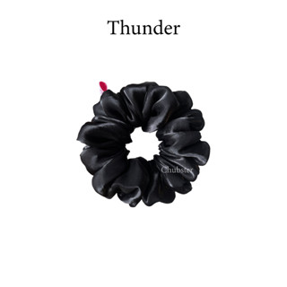 Thunder ยางรัดผมผ้าซาติน(เงา) Satin Scrunchies ยางมัดผม ยางรัดผมโดนัท