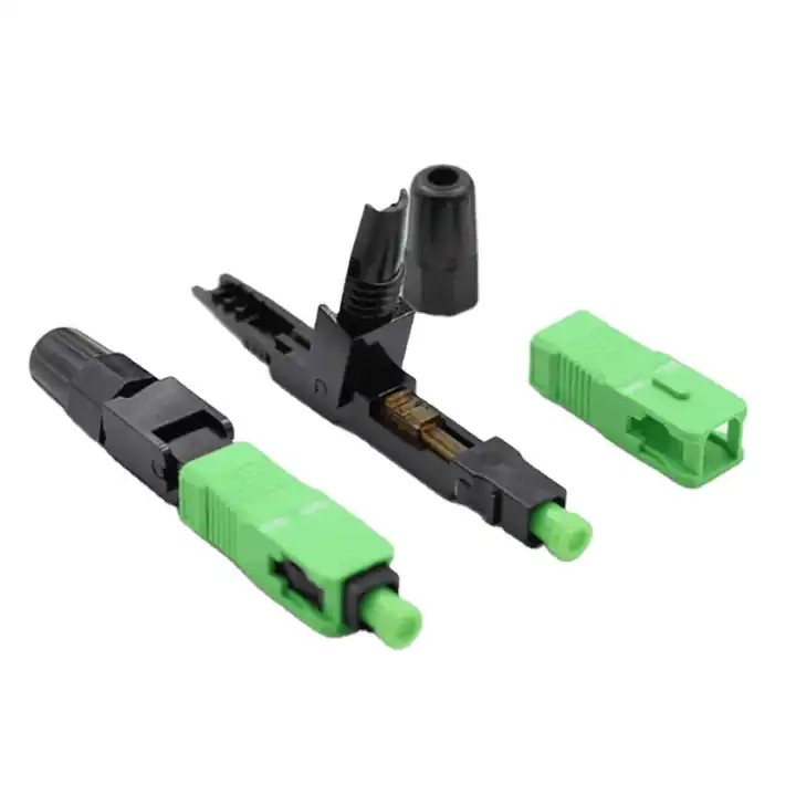 หัวไฟเบอร์ออฟติกแบบ FAST CONNECTOR TTH SC /APC FC/UPC SC/UPC Fiber ...
