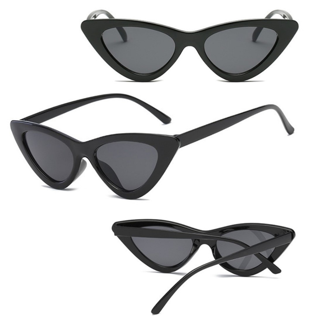 catalog-sunglasses-แว่นกันแดดทรงตาแมว-cateyes-เลนส์ดำ-มีกรอบ-2-สี-ดีไซด์ทันสมัย-แฟชั่นใหม่ล่าสุด-ช่วยกรองแสงป้องกัน-uv