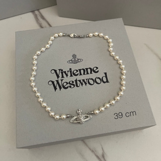 New Vivienne Westwood mini bas relief pearl choker