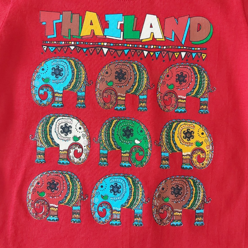 เสื้อยืดเด็กคอกลม-เสื้อยืดสกรีนลายไทยแลนท์-ผ้าคอตตอน100