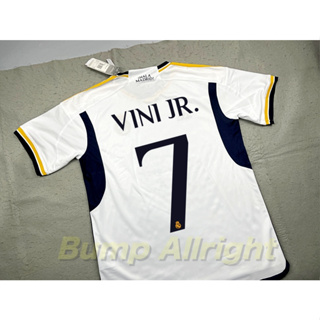 เสื้อฟุตบอล 2023 งานสวย : เรอัล มาดริด Home 2023 + 7 VINI JR. , 5 BELLINGHAM , เสื้อเปล่า !!