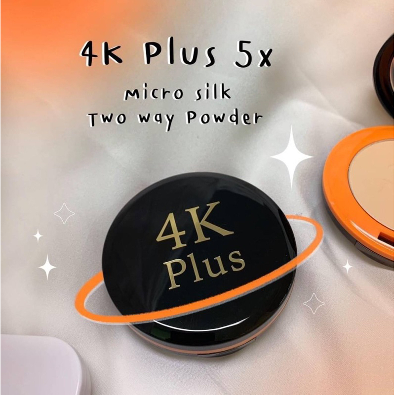 4k Plus แป้งผสมรองพื้น แป้ง 4k plus Micro Silk Two Way Plus Long ...
