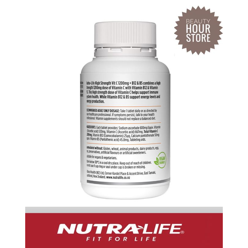 พร้อมส่ง-nutralife-high-strength-vit-c1200mg-b12-b5-60เม็ด