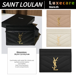 วายเอสแอล แซงต์ โลรองต์👜Yves Saint Laurent CASSANDRE SAINT LAURENT MATELASSÉ ซองใส่การ์ด/ซองใส่การ์ด YSL