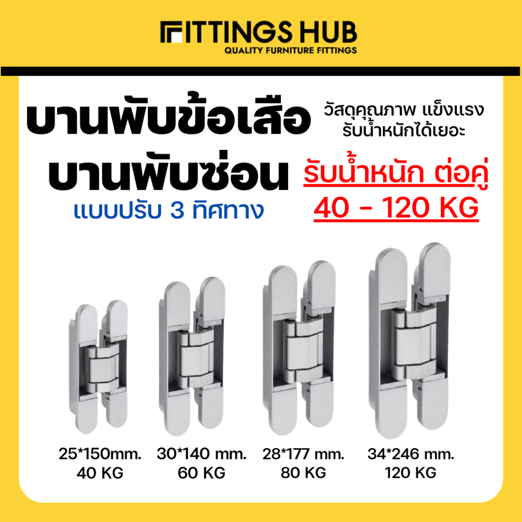 บานพับซ่อน-3d-บานพับข้อเสือ-ปรับ-3-ทิศทาง-บานพับประตู-fittingshub