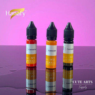 สีสักคิ้ว สีสักปาก สีแก้คิ้ว สีแก้ปาก 15ml. Corrector hanafy สีสักรัสเซีย สีติดหนาแน่น พร้อมส่ง แนะนำใช้คู่ Thinner