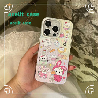 ❤️ส่งของขวัญ❤️ เคสไอโฟน 11 12 13 14 Pro Max HelloKitty ความนิยม การ์ตูน สาวน่ารักหัวใจ Case for iPhone สไตล์วรรณศิลป์