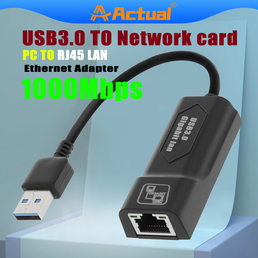 USB Adapter USB3.0 1000Mbps to RJ45 Network Card for PC Laptop
