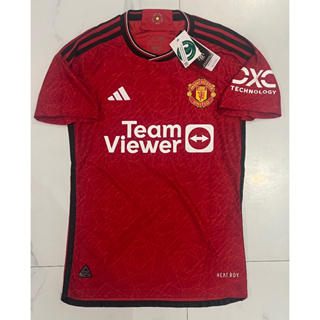 SALE !!! เสื้อบอล 2023-24 เพลเย่อ แมนยู เหย้า  สีแดง  Player Man U Home Cecat