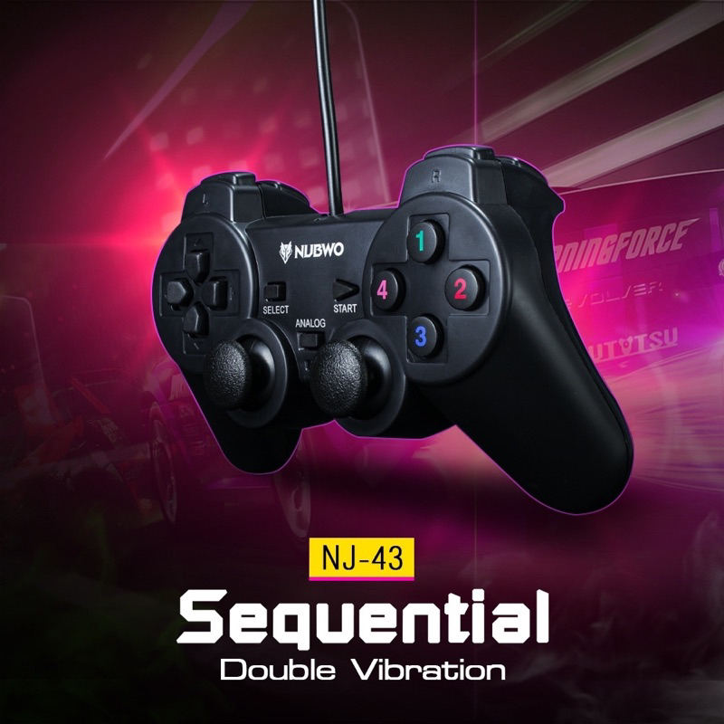 NUBWO NJ-43 จอยเกมส์ จอยเกมส์ PC จอย D-Input Controller สี Black ใช้งาน ...