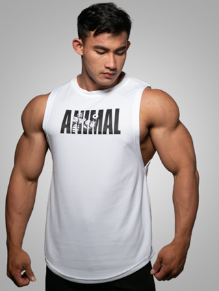 ANIMAL เสื้อแขนกุดเว้าแขนกว้าง Drop Arm Sleeveless Muscle Shirt