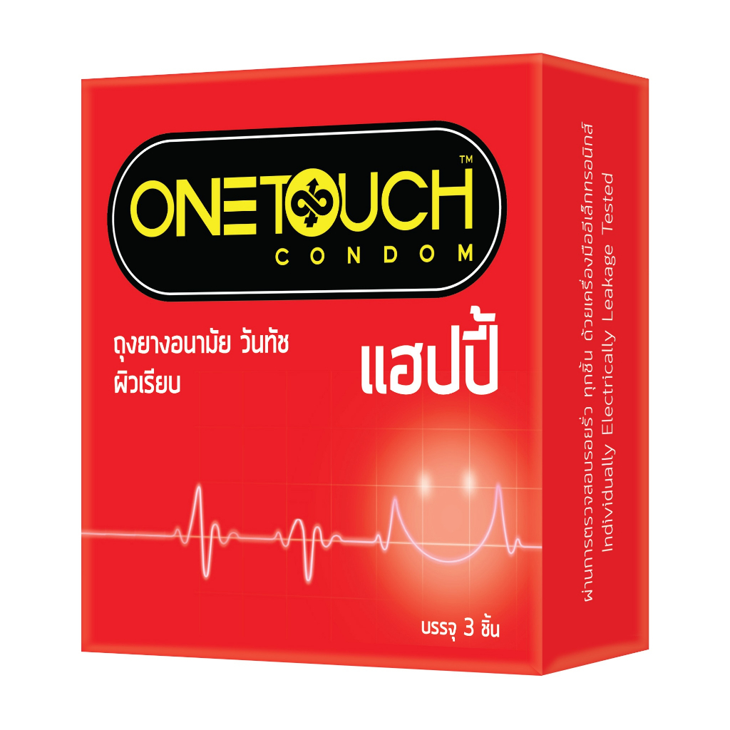 โปรโมชัน-ยกแพ็ค-12กล่อง-ถุงยางอนามัยวันทัช-แฮปปี้-3ชิ้น-onetouch-happy-condom