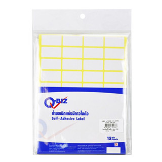 Q-biz คิวบิซ ป้ายสติ๊กเกอร์ ขนาด A7 แผ่นละ 40 ป้าย ( แพ็ค 2 ห่อ) สติ๊กเกอร์