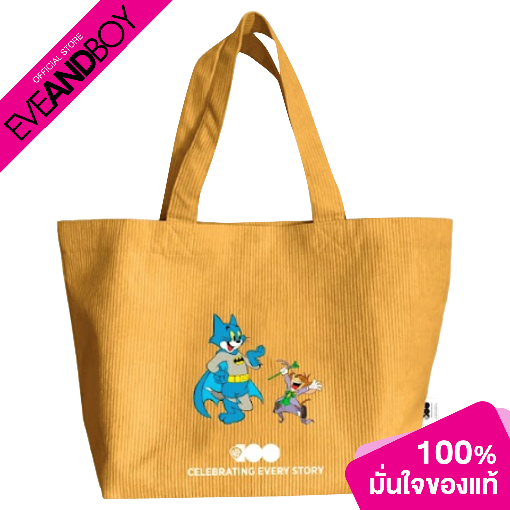 archita-tom-and-jerry-amp-bat-man-mashup-tote-bag-mustard-กระเป๋า