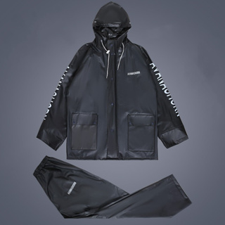 New Alitech ชุดกันฝน เสื้อกันฝน มีแถบสะท้อนแสง Waterproof Rain Suit