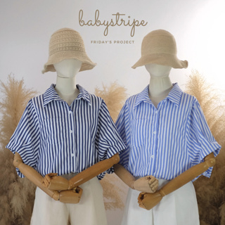 babystripe เสื้อทรงครอปลายริ้ว 2 สี รายละเอียดสินค้าอยู่ใต้โพสต์จ้า