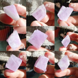 #RJ001 - #RJ009 คุนไซต์สีชมพู หรือ คันไซต์สีชมพู | Lavender Kunzite หินดิบ หินธรรมชาติ