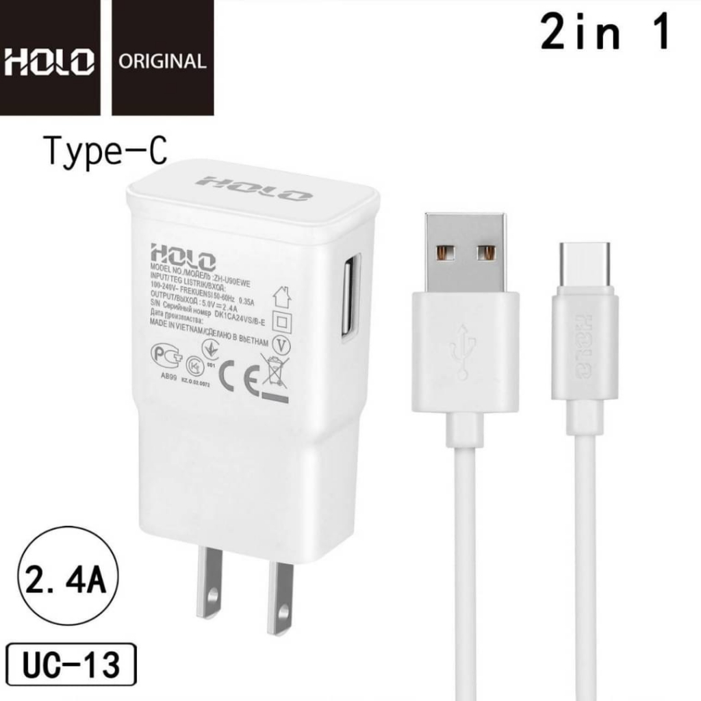 holo-รุ่นuc-05-uc-11-uc-12-uc-13-สำหรับ-micro-iphone-type-c-2-4aชาร์จเร็ว