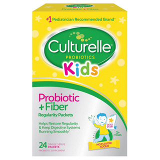 โปรไบโอติกส์ เด็ก ชนิดผง 1+Years[Culturelle®] Kids Probiotic + Fiber 24 Single Serve Packets