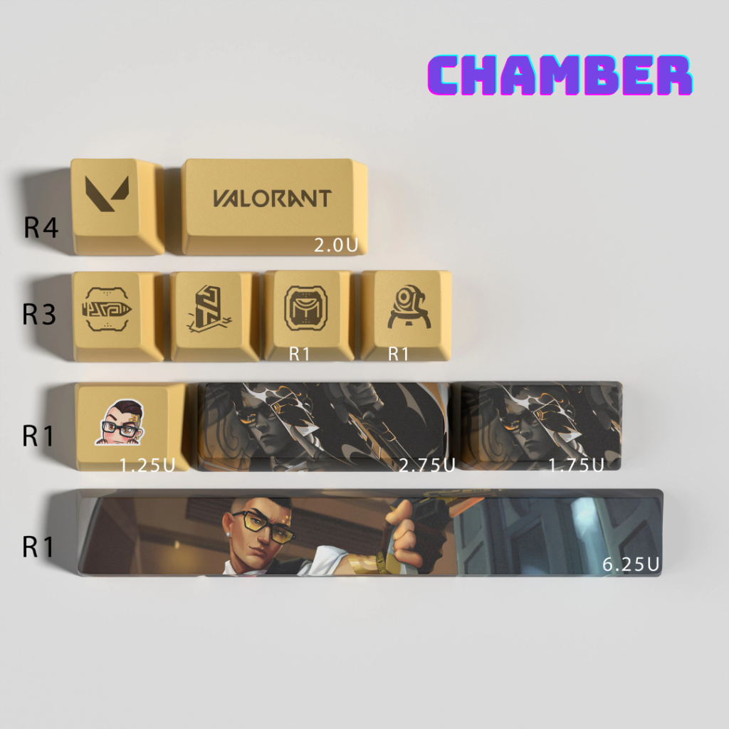 (พร้อมส่งจากไทย) Valorant Keycap คีย์แคป ปุ่มกดคีย์บอร์ด 10 keys OEM ...