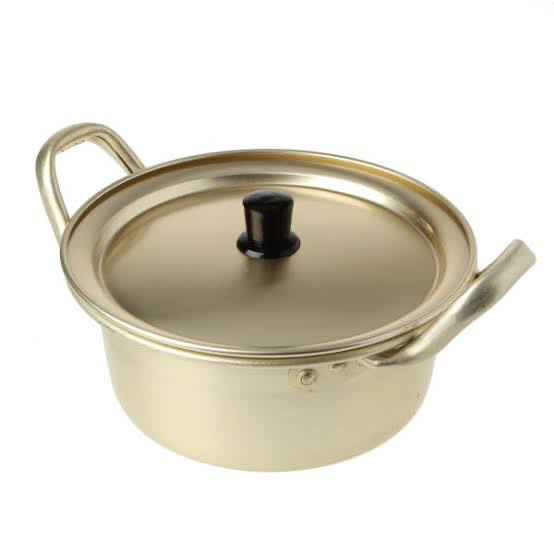 [ของแท้] 양수황냄비 Nickel Silver Pot (หม้อเคลือบเกาหลีขนาด 16 cm พร้อมฝา