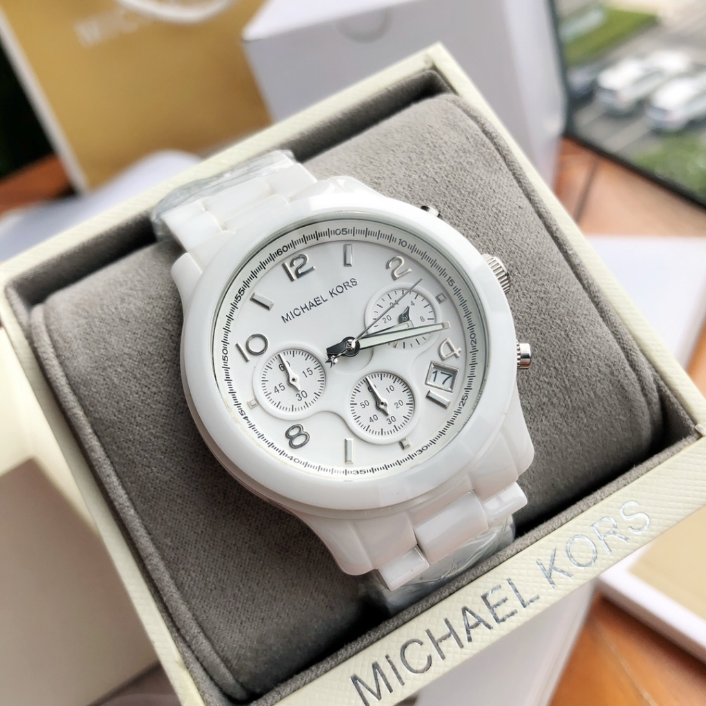 ไมเคิล Kors เซรามิกนาฬิกาสีขาว MK5161 38mm | Shopee Thailand