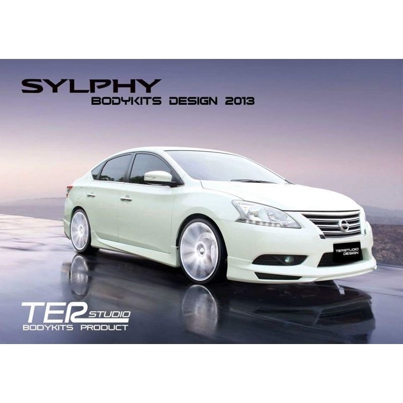 สเกิร์ตรอบคัน-4-ชิ้น-nissan-sylphy-2012-2015-ทรง-pro-ดีไซน์สปอร์ต